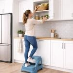 Tritthocker Sitzhocker Kunststoff Blau -027100370-blau