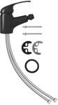 Vidaxl Bathroom Bidet Mixer Tap Black 13x12 Cm