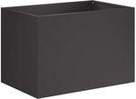 Vidaxl Garden Planter Black 60 X 40 X 40 Cm Cold-rolled Steel