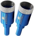 Diamant Glasbohrer 25mm F&uuml;r Fliesen, Keramik, Porzellan, Marmor (2 St&uuml;ck)