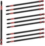 10x T25 Schlagfeste Torx Schrauberbits 150mm S2 Stahl Magnetisch