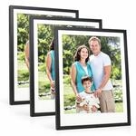 Relaxdays Bilderrahmen 3er Set, A1, Posterrahmen Hoch & Quer, Hb: 88x64 Cm,