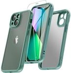 Iphone 13 Mini H&uuml;lle Mit Panzerglas, 360&deg; Rundumschutz Sto&szlig;fest Gr&uuml;n