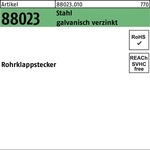 Rohrklappstecker Stahl 8 X 50 X 25 Galvanisch Verzinkt Gal Zn S 50 Stk