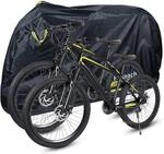 Fahrradabdeckung 420d Oxford Wasserdicht F&uuml;r 2 Fahrr&auml;der, Mit Schlossl&ouml;chern &