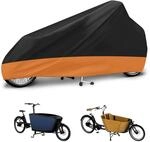 Lastenrad Abdeckung Wasserdicht 285cm, 600d Oxford, Orange