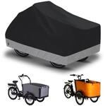 Lastenrad Abdeckung Wasserdicht 225x105x110cm, 600d Oxford, Diebstahlschutz
