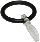 Gardinenringe F&uuml;r &Oslash; 16-20 Mm Schwarz-matt, 10 St&uuml;ck