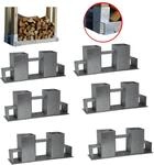 Baumarktplus - Holzstapelhilfe Stapelhilfe Holzstapelhalter Brennholz Kaminholzregal