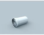Bertrams Polyline Las Rohr 41rl250-60 250 Mm, Dn 60/100, Innen, Wei&szlig;