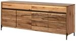 Sideboard Wildeiche / Zerreiche Natur Ge&ouml;lt 202x47x80 Cm Teilmontiert Montreux Lux