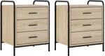 Vidaxl Bedside Cabinet 2 Pcs Sonoma Oak 48 X 36.5 X 60 Cm