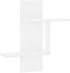 Vidaxl Wall Shelf White 59 X 17 X 63 Cm Engineered Wood