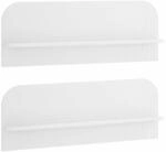 Vidaxl Wall Shelf 2 Pcs White 102 X 13.5 X 37.5 Cm Engineered Wood