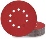 Schleifpapier 225mm Klett P800 10 Loch F&uuml;r Trockenbauschleifer, 25 St&uuml;ck