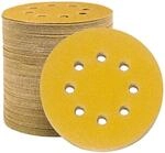 Schleifpapier 125mm Klett 8 Loch P80 F&uuml;r Exzenterschleifer Holz Metall Farbe...
