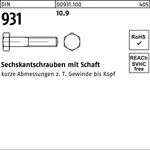 Sechskantschraube Din 931 M.schaft M 33 X 200 10.9