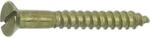 Din97 4.0 X 30 Messing Blank Holzschraube Senkkopf Mit Schlitz