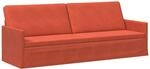 3-sitzer Sofa Rot-orange 220 X 81 X 82 Cm Cordstoff Vidaxl