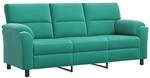 Sofa T&uuml;rkis 214 X 85 X 93 Cm Samt Vidaxl