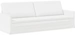 3-sitzer Sofa Wei&szlig; 220 X 81 X 82 Cm Stoff Vidaxl