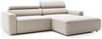 Selsey Fando - Ecksofa Mit Schlaffunktion, L-form, Flechtstoff Hellbeige, 252 Cm -