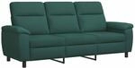 Sofa Dunkelgr&uuml;n 214 X 90 X 95 Cm Stoff Vidaxl