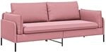 3-sitzer-sofa Rosa 222 X 81 X 89 Cm Samt Vidaxl