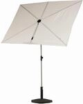Balkonsonnenschirm Rechteckig 183x134cm Beige Mit Druckknopfneigung Und...