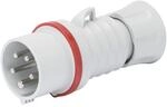 Gerader Mobiler Stecker Ip54 3p+n+e 32a 380-415 50/60 Hz Rotes Schutzrohr...