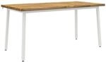 Quadratischer Esstisch 160 X 70 X 75 Cm Massivholz Akazie Wei&szlig; Vidaxl