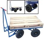 Xxl Profi Plattformwagen 500 Kg Transportwagen 120x80 Cm Palettenwagen Mit...