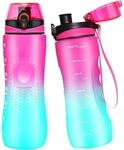 Trinkflasche Mit Zeitmarkierung 750ml Bpa-frei Auslaufsicher Tritan Sportflasche