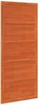 Scheunent&uuml;r 80 X 2,5 X 208 Cm Massives Kiefernholz Wachsbraun Vidaxl
