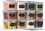Vorratsdosen 12er Set Luftdicht 800ml Bpa-frei Stapelbar F&uuml;r K&uuml;che