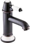 Paulgurkes Nostalgie Wasserhahn Einhandmischer Schwarz Retro Waschtischbatterie