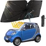 Sonnenschutz Frontscheibe Auto 130x75cm, Faltbar, 360&deg; Drehbar, Upf 50+