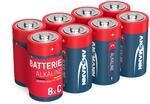 Ansmann Batterie Baby C (lr14), 8 St&uuml;ck 1,5v - Langlebig & Auslaufsicher