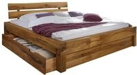 Bett Mit Schublade Wildeiche 200x222x85 Cm (bxtxh) Balkenm&ouml;bel