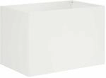 Vidaxl Garden Planter White 60 X 40 X 40 Cm Cold-rolled Steel