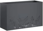 Garten-pflanzgef&auml;&szlig; Anthrazit 80 X 20 X 49 Cm Vidaxl