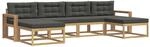Outdoor-sofagarnitur 6 Stk. 6-sitzer Wei&szlig; Und Anthrazit Vidaxl