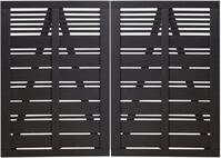 Plus Doppeltor Silence 200 X 140 Cm Ral 9005 Schwarz