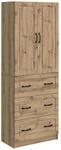 Schrankset 2 Stk. 66 X 34,5 X 87 Cm Holzwerkstoff Artisan-eiche Vidaxl