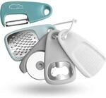 K&uuml;chenhelfer Set 5-teilig Edelstahl, Sp&uuml;lmaschinenfest, Platzsparend
