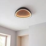 Led Deckenleuchte Holz Farbwechsel Warmwei&szlig;-kaltwei&szlig; Dimmer &Uuml;ber Wandschalter B: