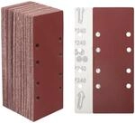 Schleifpapier 93x230 Mm K&ouml;rnung 240 Mit 8 L&ouml;chern, 30er Pack