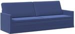 3-sitzer Sofa Polizeiblau 220 X 81 X 82 Cm Samt (v) Vidaxl