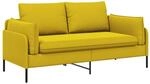 2-sitzer Sofa 2-sitzer Gelb 188 X 81 X 89 Cm Samt Vidaxl