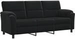 Sofa Schwarz 214 X 85 X 93 Cm Samt Vidaxl